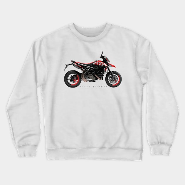 Ducati Hypermotard 950 RVE 20, sn Crewneck Sweatshirt by MessyHighway